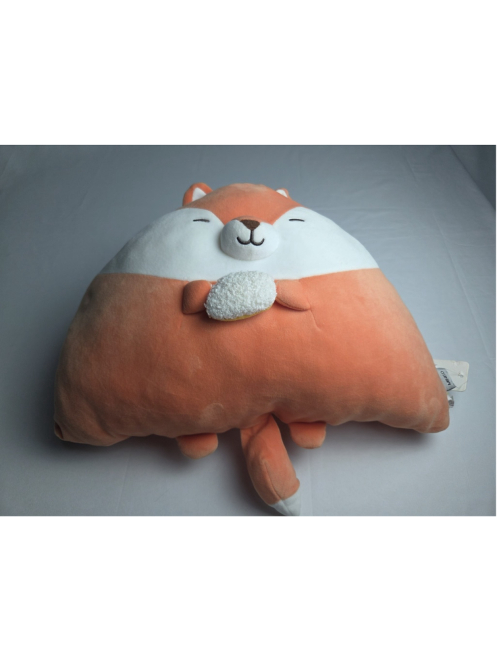 MINISO Sushi Triangle Pillow Fox Plush 17" Orange Stuffed Animal w/ Tag